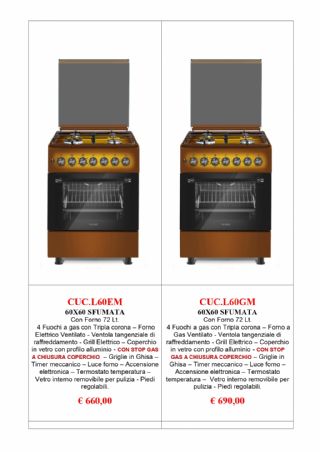 CUCINA LAREL L60EM/L60GM MARRONE